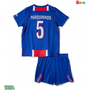 Paris Saint-Germain Marquinhos #5 Replika Babytøj Hjemmebanesæt Børn 2026-27 Kortærmet (+ Korte bukser)